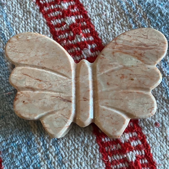 VTG Bohemian Marble Butterfly Napkin/Letter Holder! - Picture 7 of 7